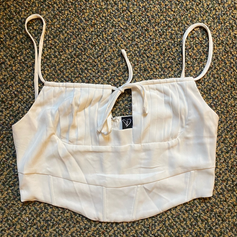 Windsor White Crop Top